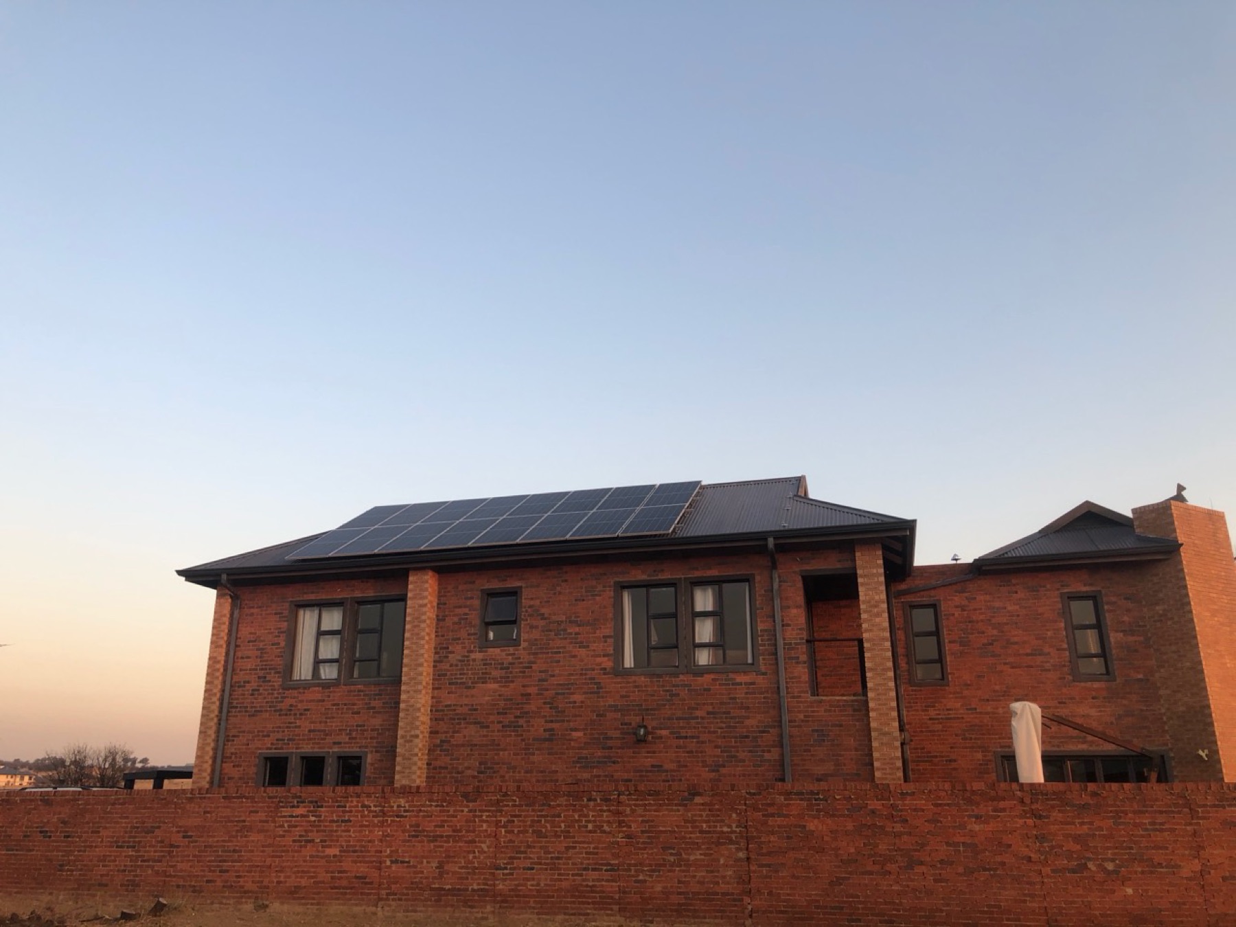 Residential rooftop solar installation