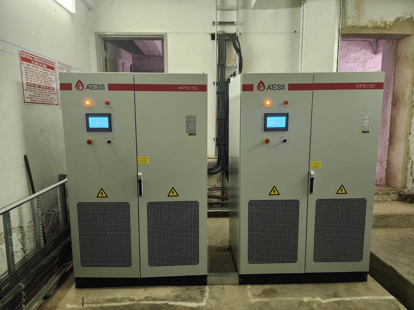 ATESS HPS150 commercial energy system installed by Tri Energy Solutions